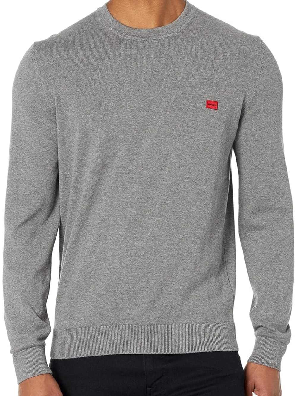 HUGO Men's Grey Crewneck long sleeve Sweater. Size Small